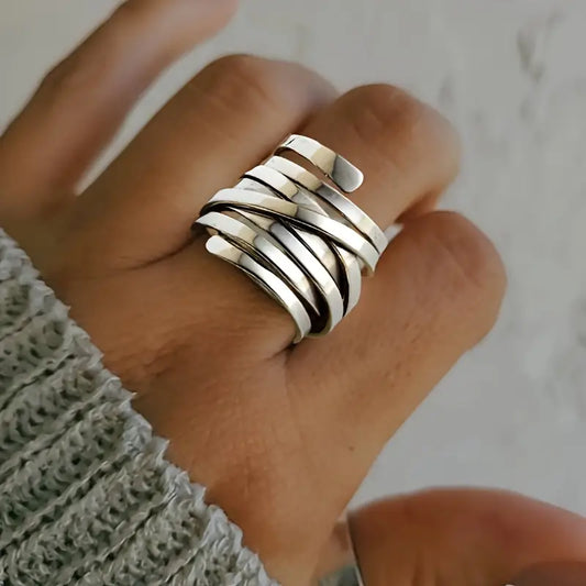 Chic Antique Silver Ring