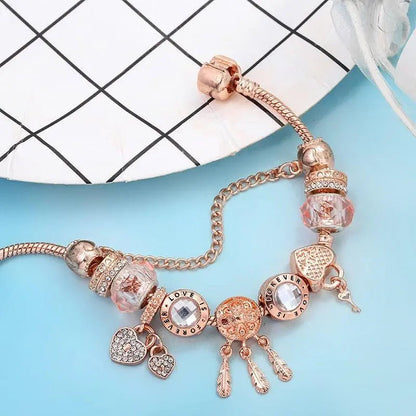 Sterling Silver Rose Bracelet