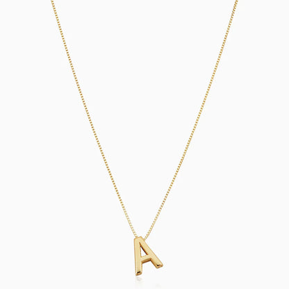 GOLD INITIAL NECKLACE - LOVE LETTER