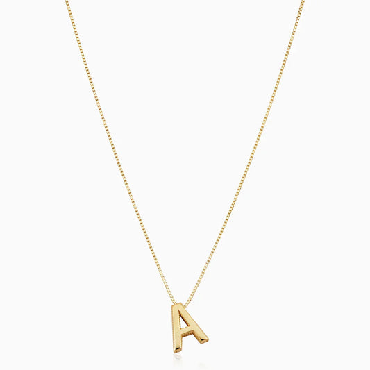GOLD INITIAL NECKLACE - LOVE LETTER