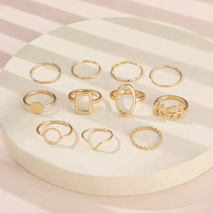 Set of 11 Vintage Silver Rings