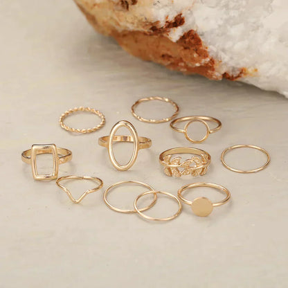 Set of 11 Vintage Silver Rings