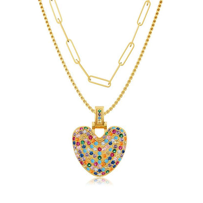 2pc Initial Bubble Necklace Set