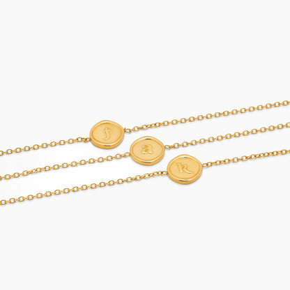 Personalized Initial Stamp Bracelet