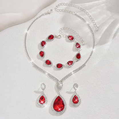 Edith –  Ruby Jewellery Set