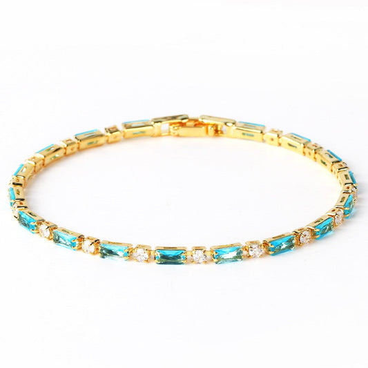 Classic Gold and Natural Turquoise Bracelet