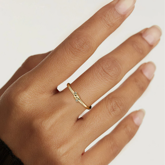 Delicate Mini Crystal Ring