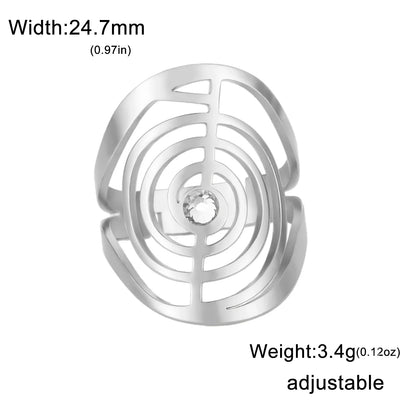 Twisted Gemstone Ring