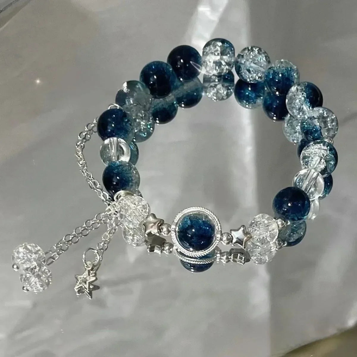 Crystal Star Tassel Bracelet