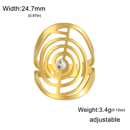 Twisted Gemstone Ring