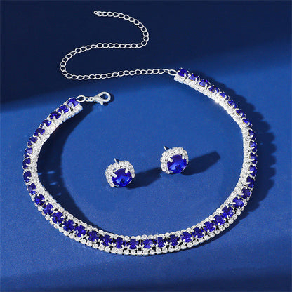 Crystal Necklace & Earrings Bridal Set