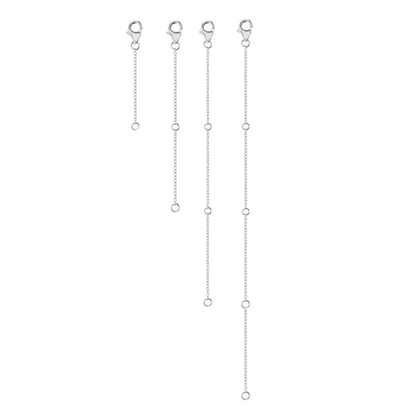 4-Piece Necklace Extender Set (2-8 inches / 5-20 cm)