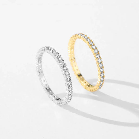 Radiant Minimalist Infinity Ring