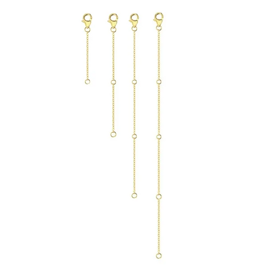 4-Piece Necklace Extender Set (2-8 inches / 5-20 cm)