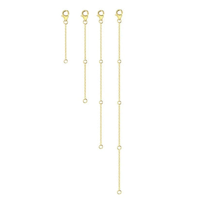 4-Piece Necklace Extender Set (2-8 inches / 5-20 cm)