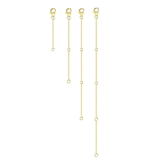 4-Piece Necklace Extender Set (2-8 inches / 5-20 cm)