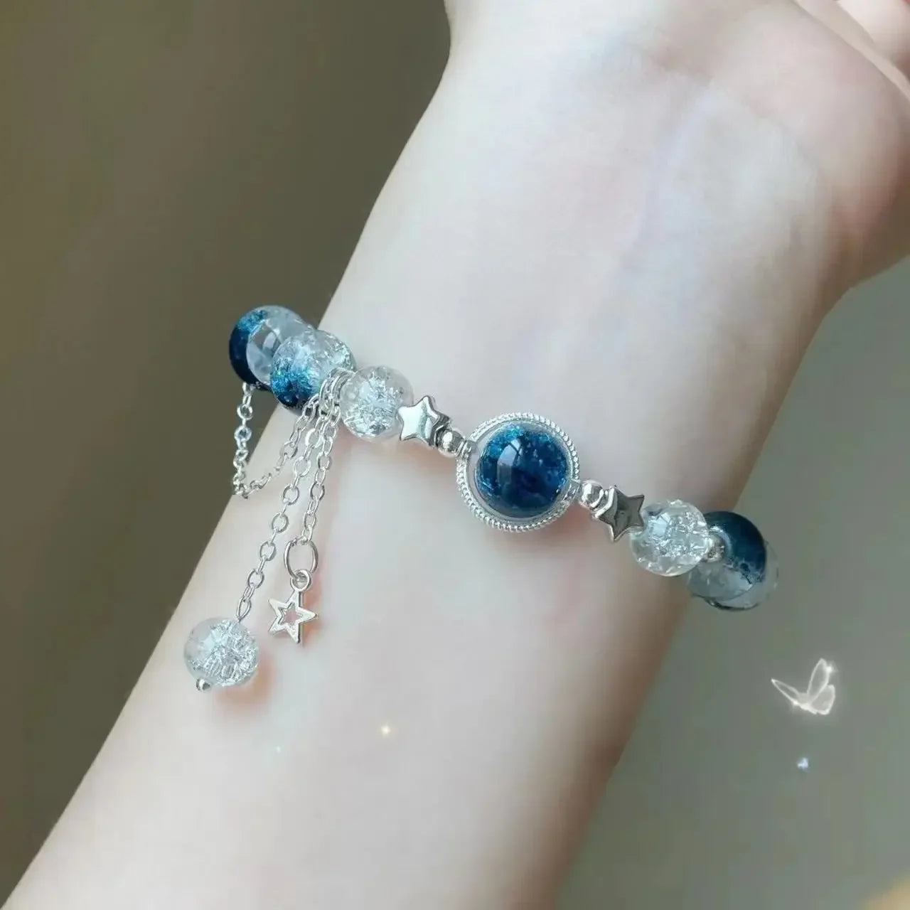 Crystal Star Tassel Bracelet