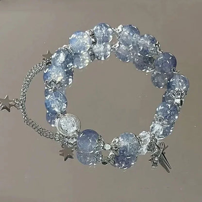 Crystal Star Tassel Bracelet