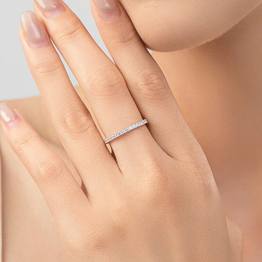 Radiant Minimalist Infinity Ring