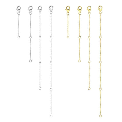 4-Piece Necklace Extender Set (2-8 inches / 5-20 cm)
