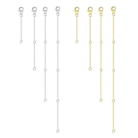 4-Piece Necklace Extender Set (2-8 inches / 5-20 cm)