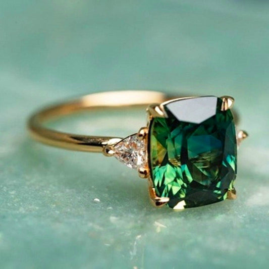 Emerald Elegance Gemstone Ring