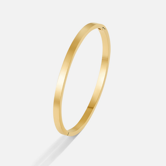 Gold Lily Bangle