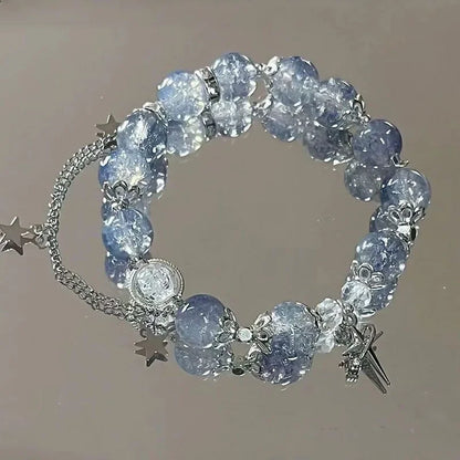 Crystal Star Tassel Bracelet