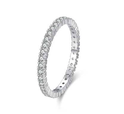 Radiant Minimalist Infinity Ring