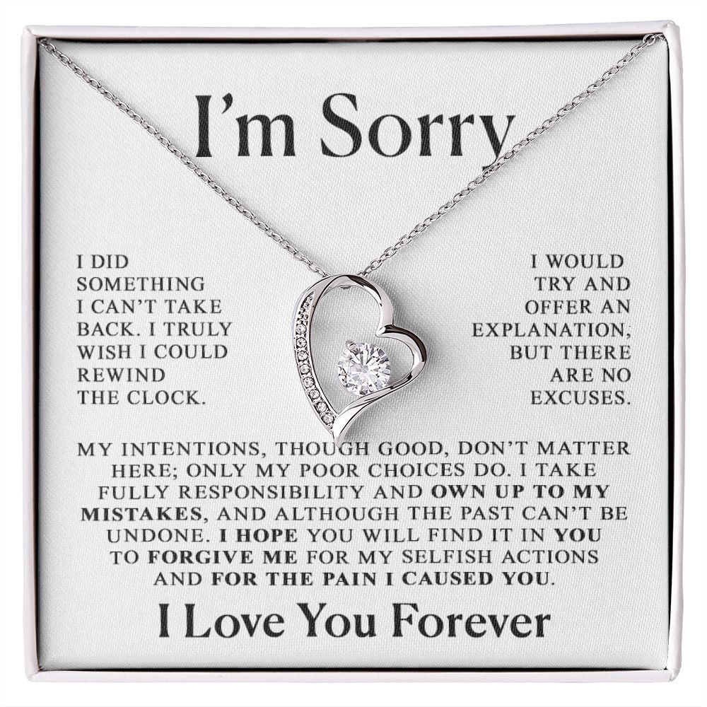 Apology Her Heart Necklace