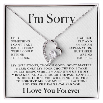 Apology Her Heart Necklace