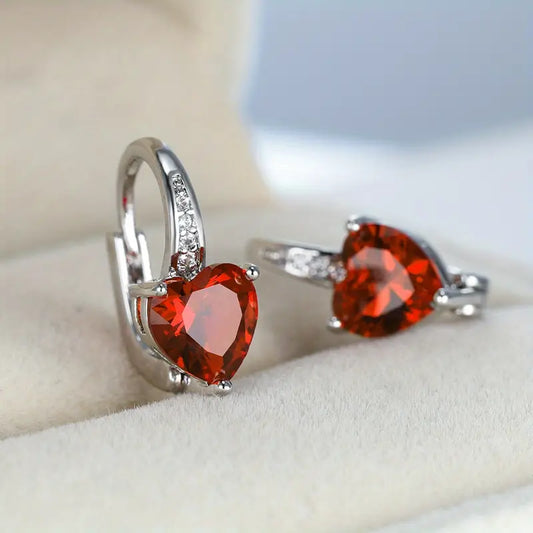 Lunara Emberelle White Earrings