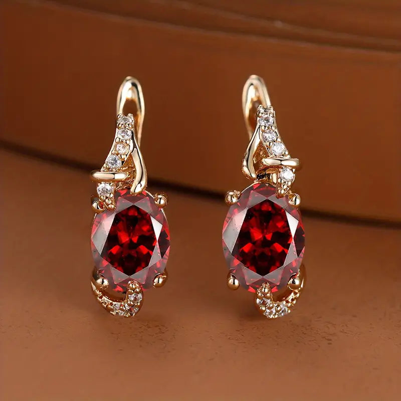 Ruby – Crimson Twilight Earrings