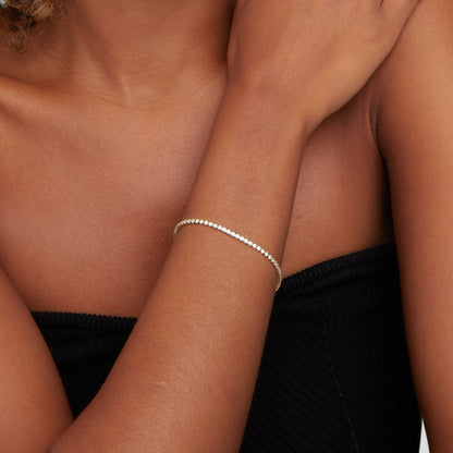 Gold Tennis Bracelet by Cordelia