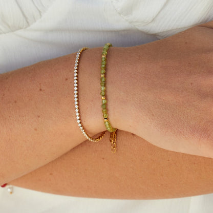 Gold Tennis Bracelet by Cordelia