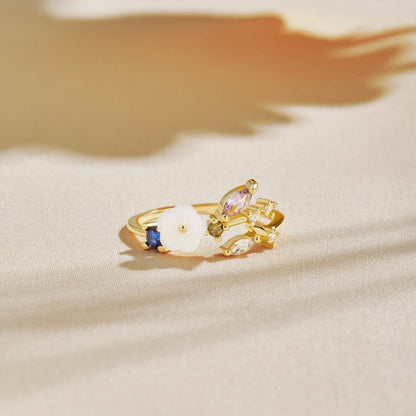 Joyful Gold Blossom Rings