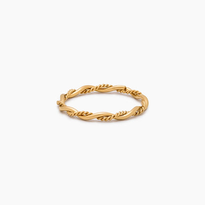 Dainty Double Twist Ring