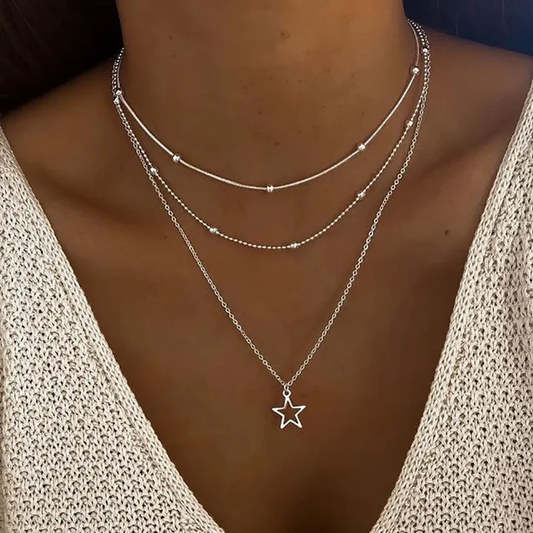RADIANCE - RETRO STAR PENDANT NECKLACE