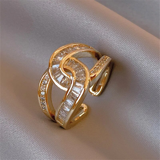 Chic Adjustable Knotted Ring