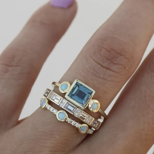 Timeless Vintage Crystal Ring Collection
