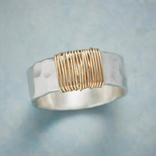 Classic Gold and Silver Vintage Ring