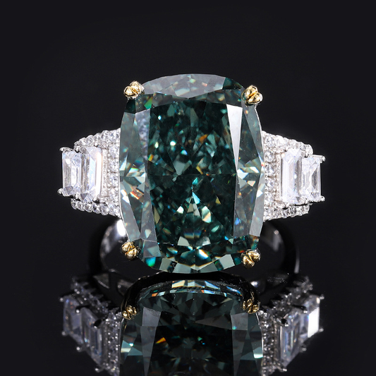 Sterling Silver Vintage Cosmic Crystal Ring