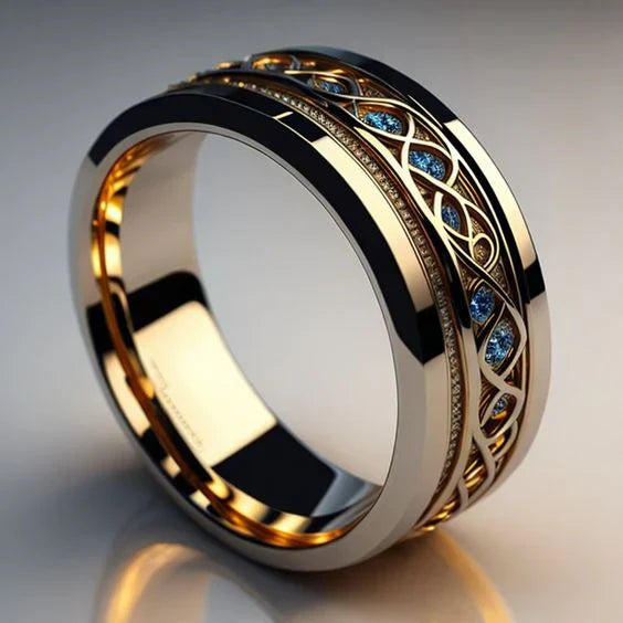 Golden Infinity Ring