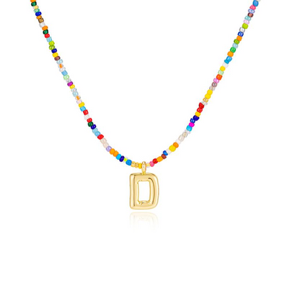 Vibrant Alphabet Pendant Necklace