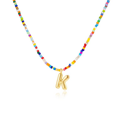 Vibrant Alphabet Pendant Necklace