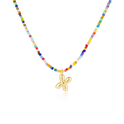 Vibrant Alphabet Pendant Necklace