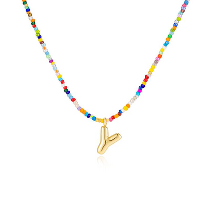 Vibrant Alphabet Pendant Necklace