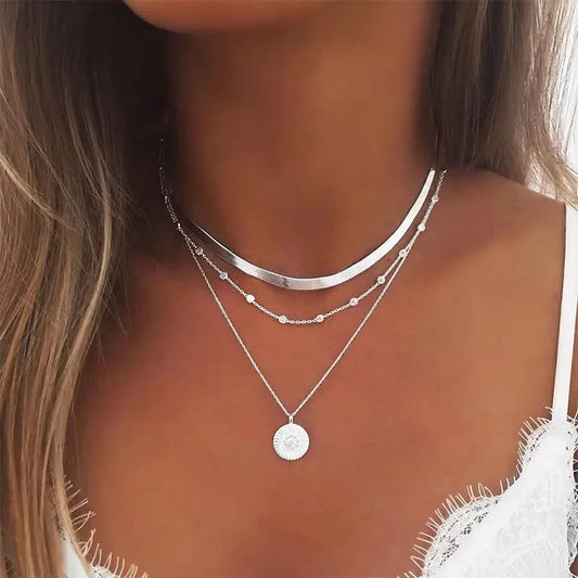 STERLING SILVER PENDANT NECKLACE