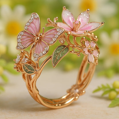 Radiant Butterfly Zirconia Ring