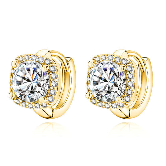 GOLD SQUARE EARRINGS
